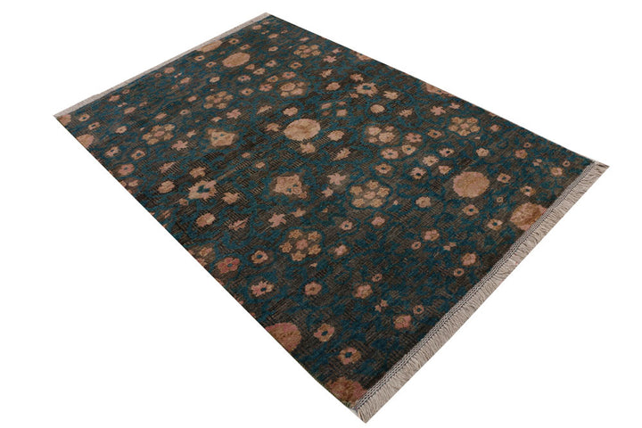 Teal Gabbeh 4' 3 x 6' 1 - No. 52455 - ALRUG Rug Store