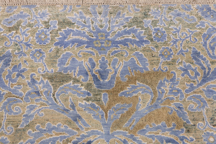 Slate Blue Ikat 3' 11 x 5' 11 - No. 52457 - ALRUG Rug Store