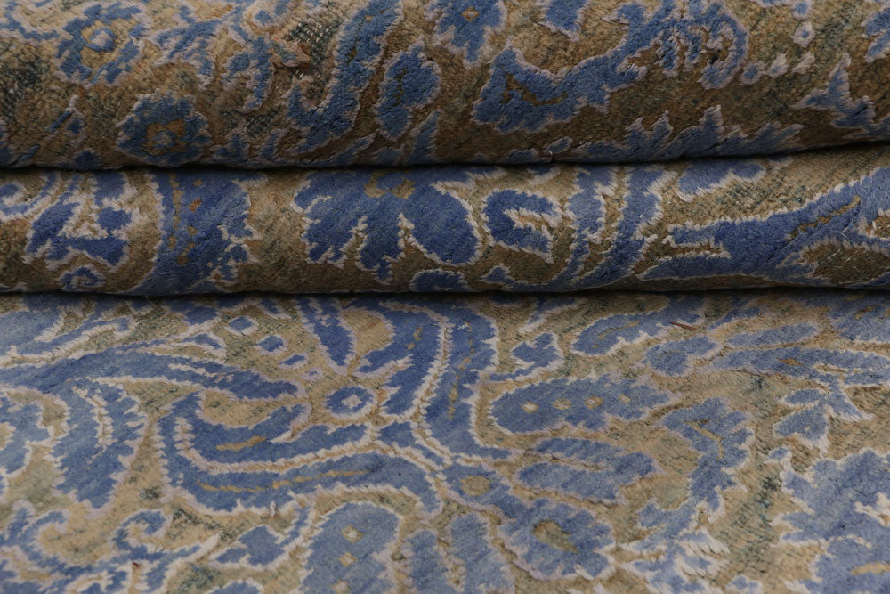 Slate Blue Ikat 3' 11 x 5' 11 - No. 52457 - ALRUG Rug Store