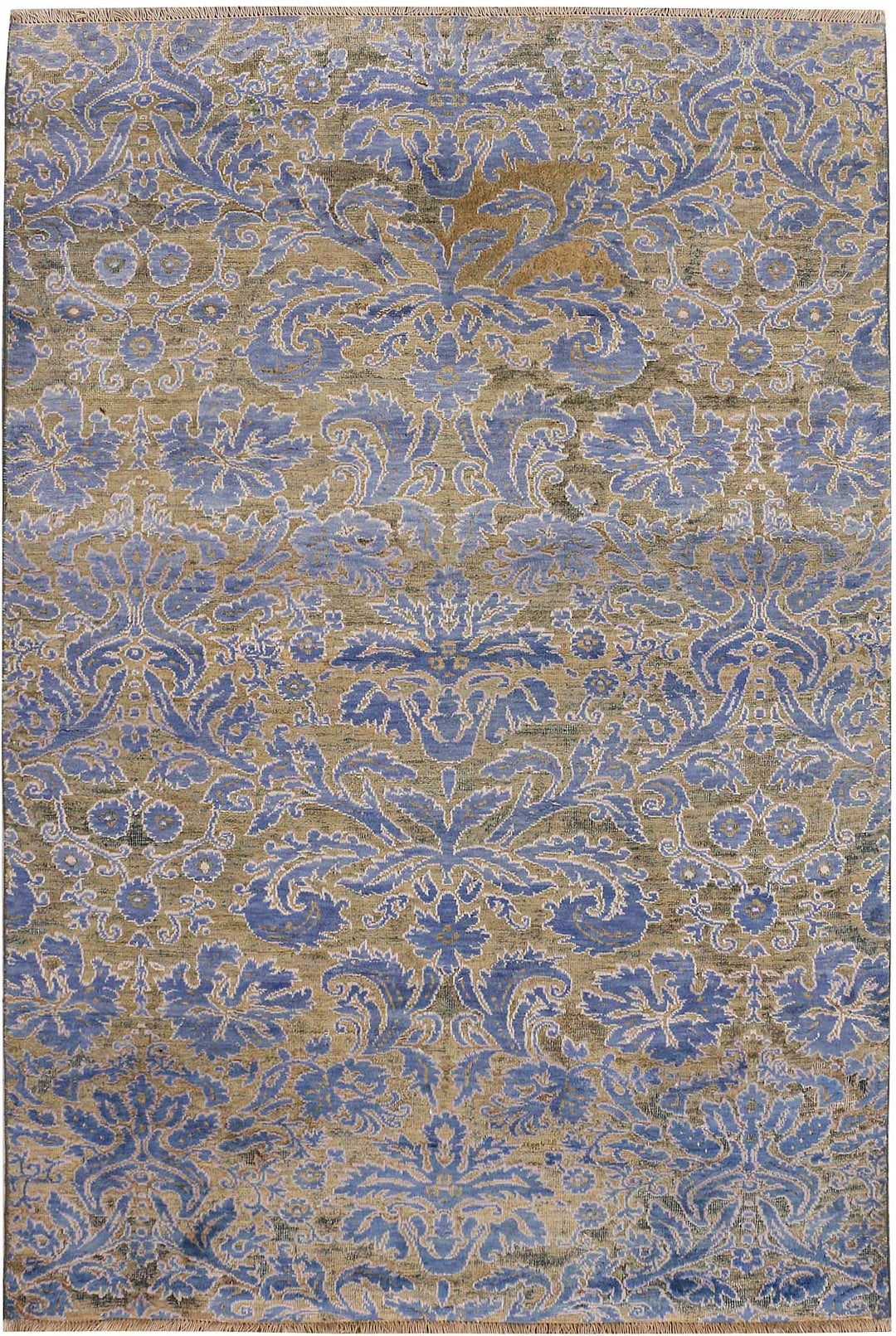 Slate Blue Ikat 3' 11 x 5' 11 - No. 52457 - ALRUG Rug Store