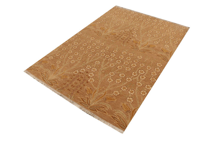 Burlywood Ikat 4' 2 x 5' 9 - No. 52458 - ALRUG Rug Store