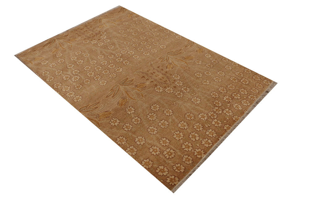 Burlywood Ikat 4' 2 x 5' 9 - No. 52458 - ALRUG Rug Store