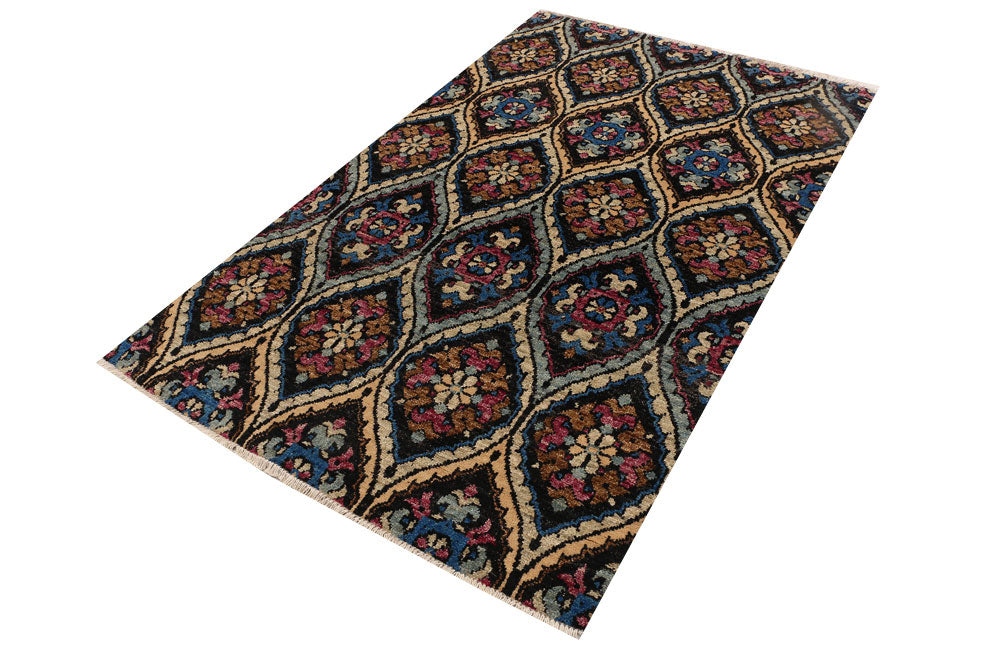 Multi Colored Gabbeh 4' x 6' 4 - No. 52466 - ALRUG Rug Store
