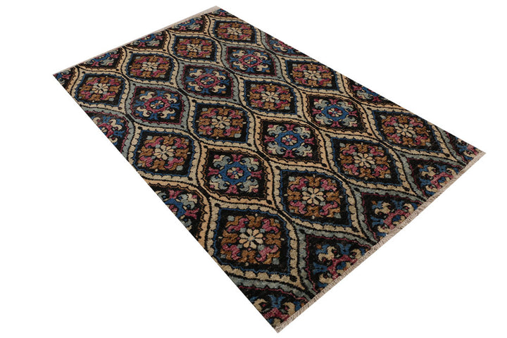 Multi Colored Gabbeh 4' x 6' 4 - No. 52466 - ALRUG Rug Store