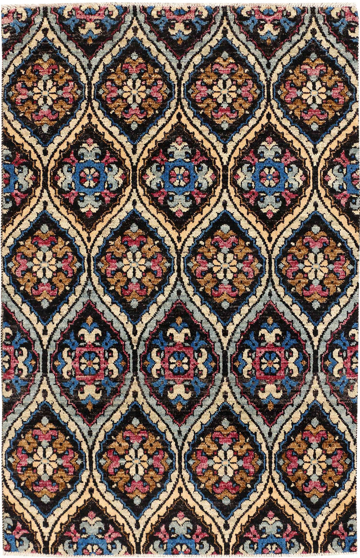 Multi Colored Gabbeh 4' x 6' 4 - No. 52466 - ALRUG Rug Store