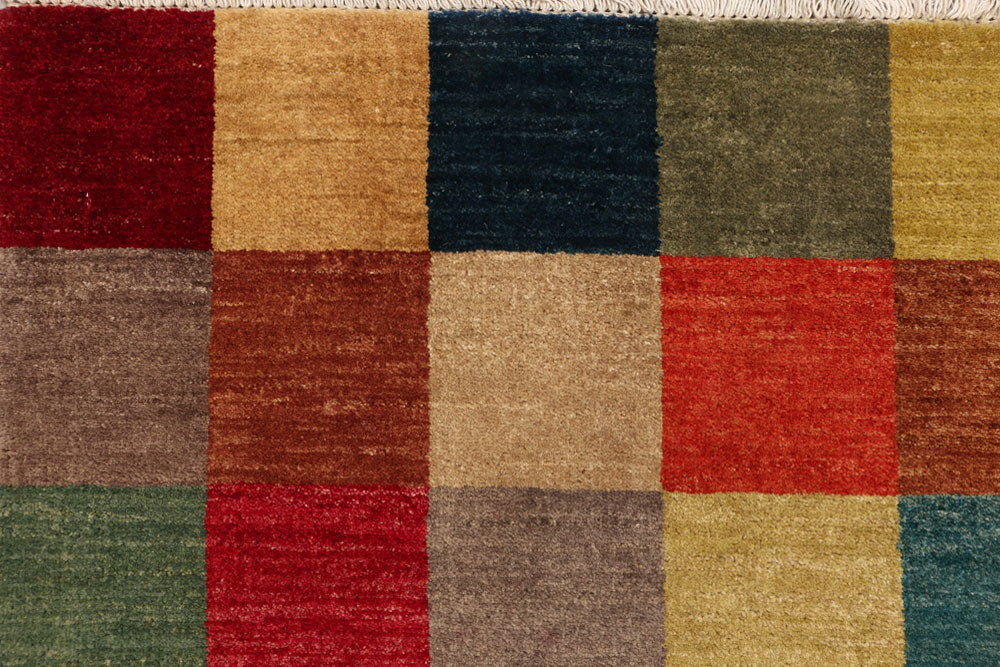 Multi Colored Gabbeh 4' 6 x 6' 9 - No. 52468 - ALRUG Rug Store