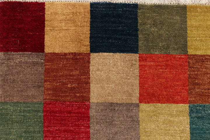 Multi Colored Gabbeh 4' 6 x 6' 9 - No. 52468 - ALRUG Rug Store