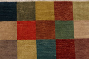 Multi Colored Gabbeh 4' 6 x 6' 9 - No. 52468 - ALRUG Rug Store