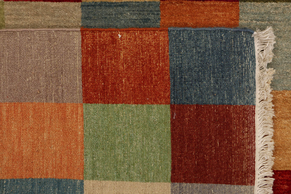 Multi Colored Gabbeh 4' 6 x 6' 9 - No. 52468 - ALRUG Rug Store