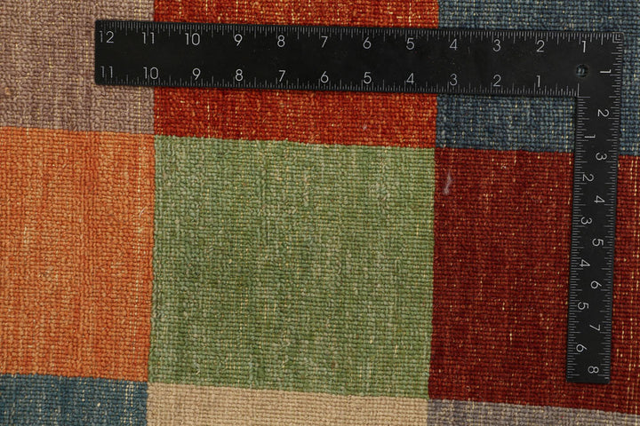 Multi Colored Gabbeh 4' 6 x 6' 9 - No. 52468 - ALRUG Rug Store