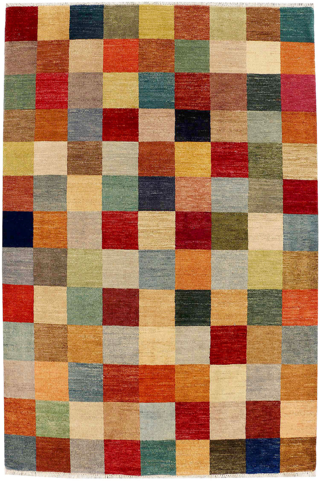 Multi Colored Gabbeh 4' 6 x 6' 9 - No. 52468 - ALRUG Rug Store