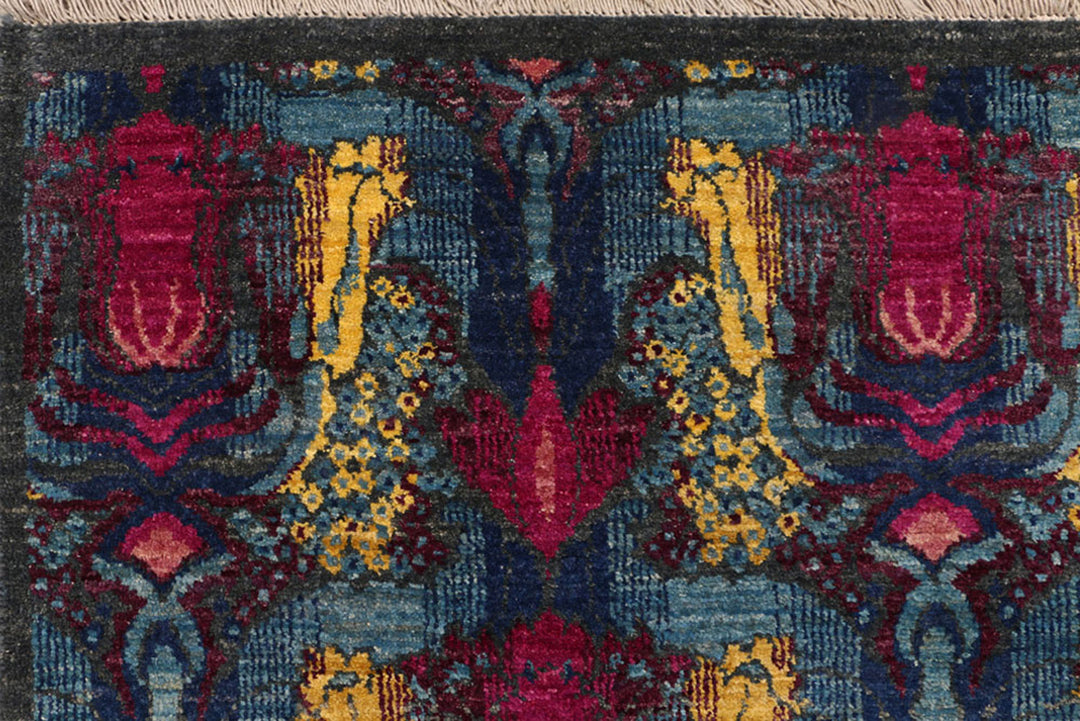 Multi Colored Gabbeh 3'  11" x 10'  2" - No. QA27443