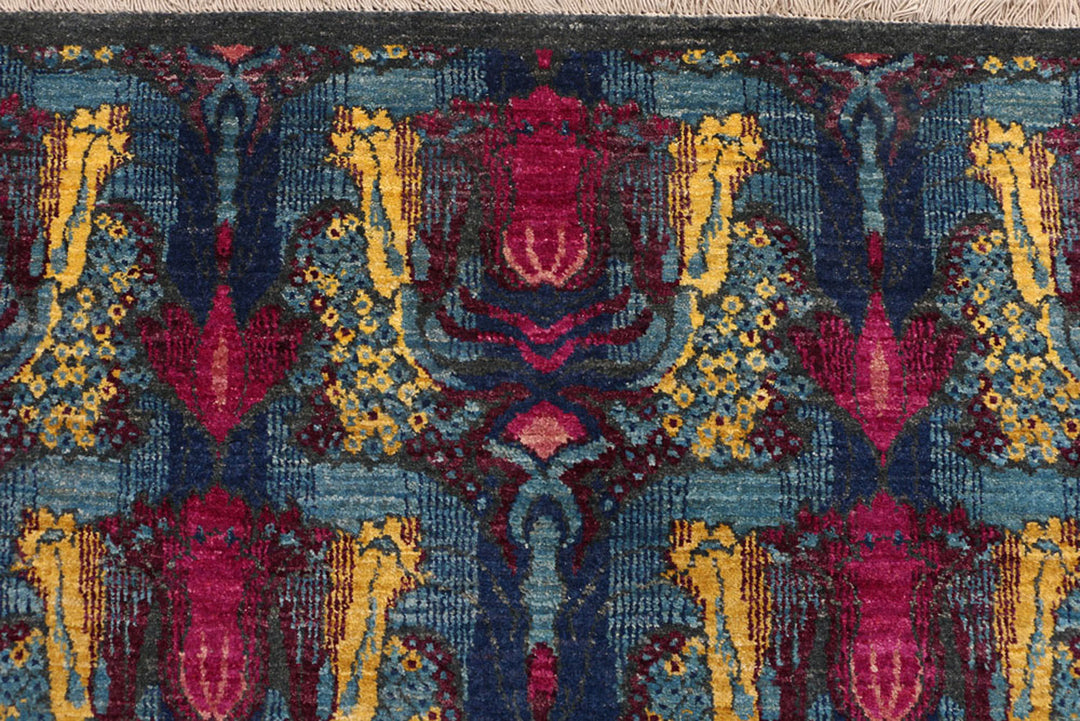 Multi Colored Gabbeh 3'  11" x 10'  2" - No. QA27443