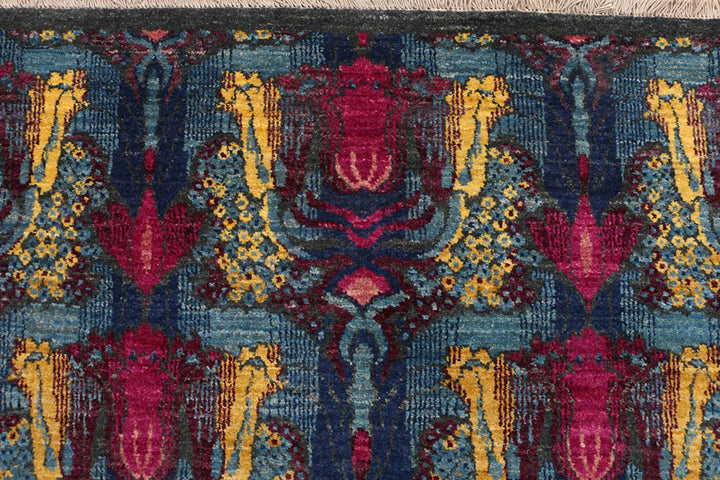 Multi Colored Gabbeh 3'  11" x 10'  2" - No. QA27443