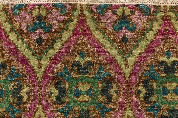 Multi Colored Ikat 3' 1 x 5' 1 - No. 52472 - ALRUG Rug Store