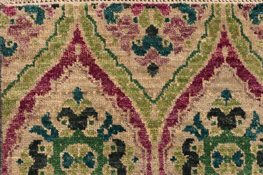 Multi Colored Ikat 3' x 5' 1 - No. 52475 - ALRUG Rug Store