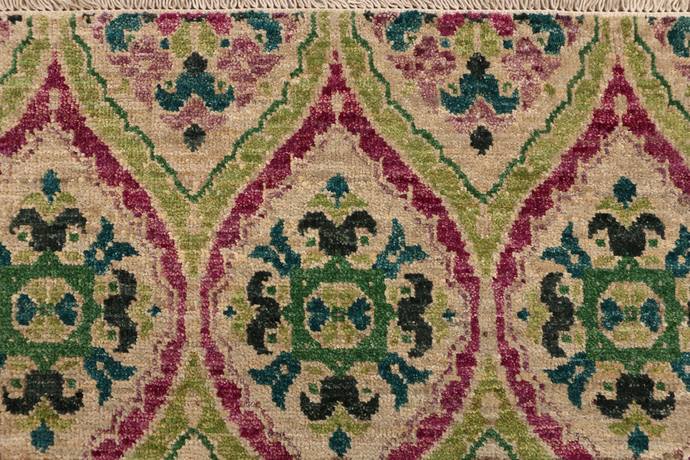 Multi Colored Ikat 3' x 5' 1 - No. 52475 - ALRUG Rug Store