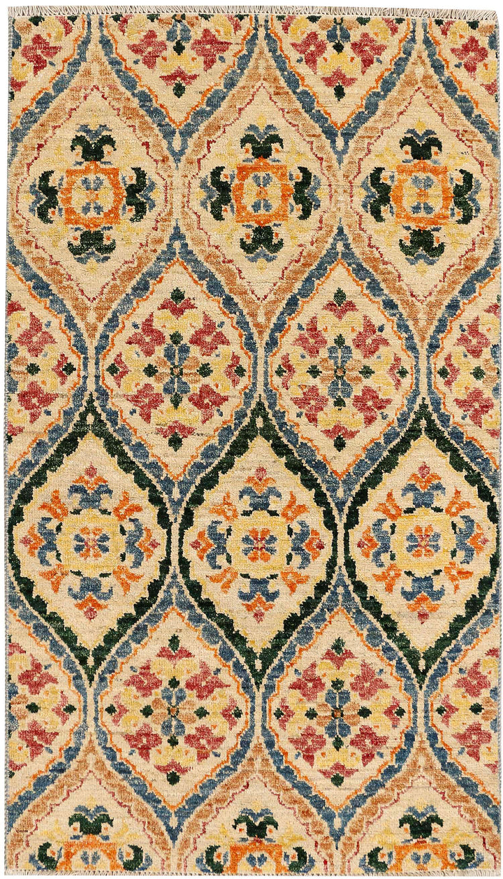 Multi Colored Ikat 3' 1 x 5' 3 - No. 52477 - ALRUG Rug Store