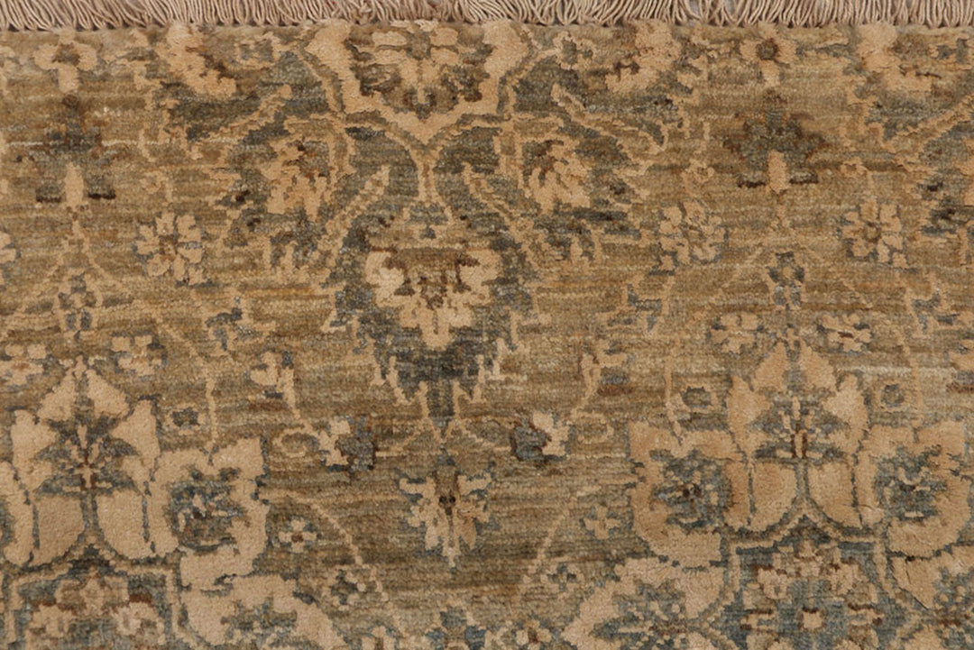 Dark Khaki Ikat 2'  6" x 11'  5" - No. QA90956