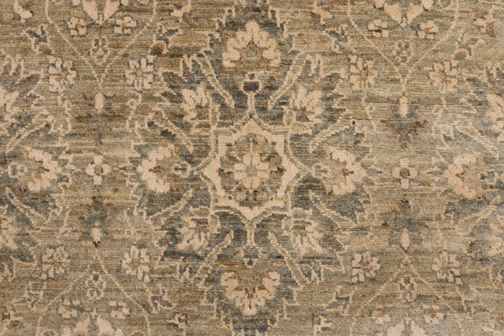 Dark Khaki Ikat 2'  6" x 11'  5" - No. QA90956