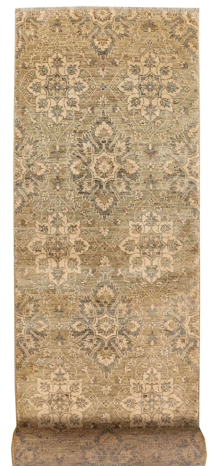 Dark Khaki Ikat 2'  6" x 11'  5" - No. QA90956