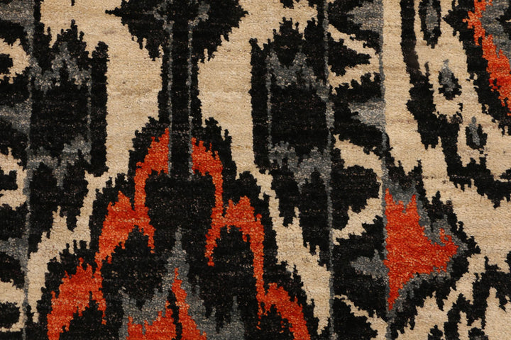 Multi Colored Ikat 2' 7 x 9' 10 - No. 52481 - ALRUG Rug Store