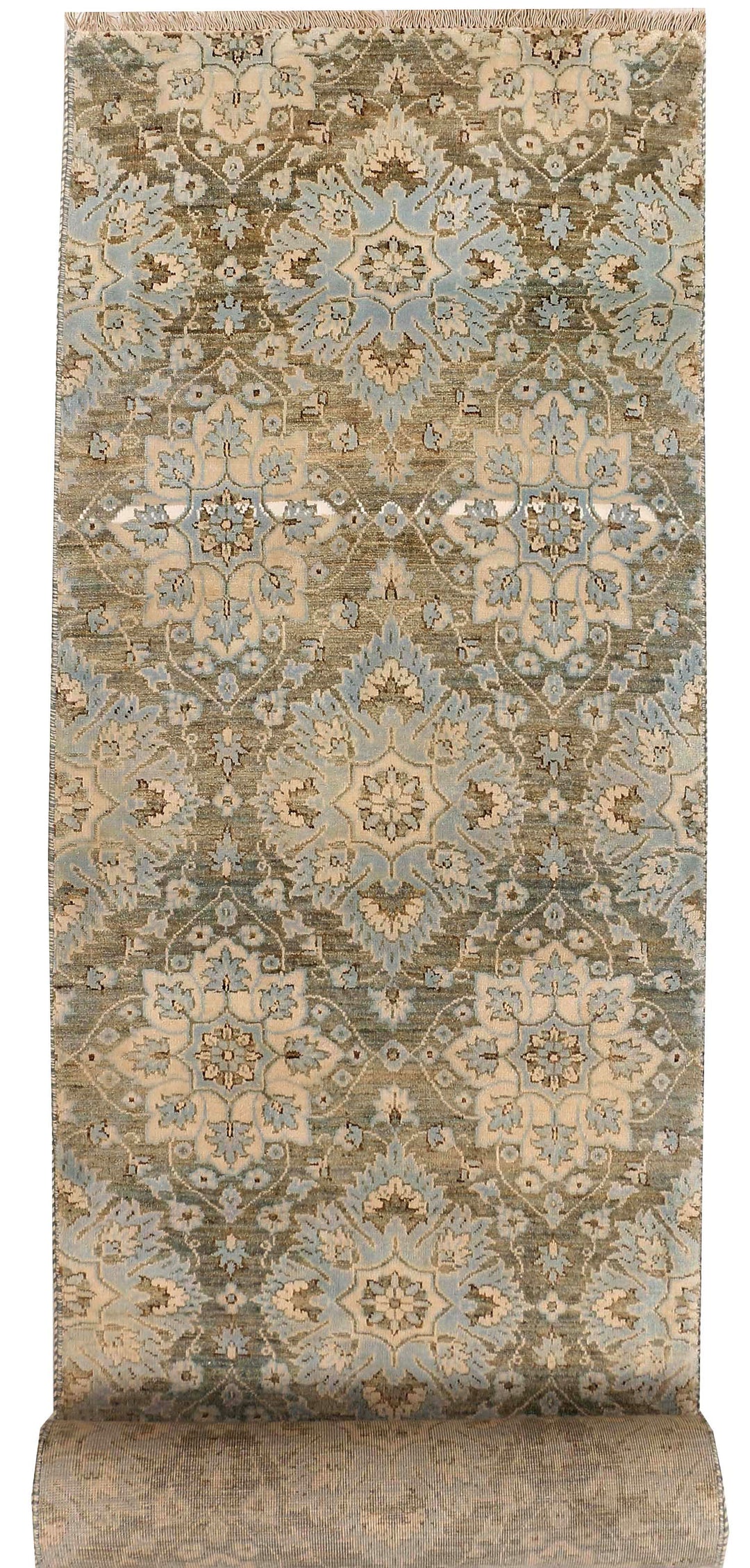 Dark Khaki Gabbeh 2' 5 x 14' - No. 52483 - ALRUG Rug Store