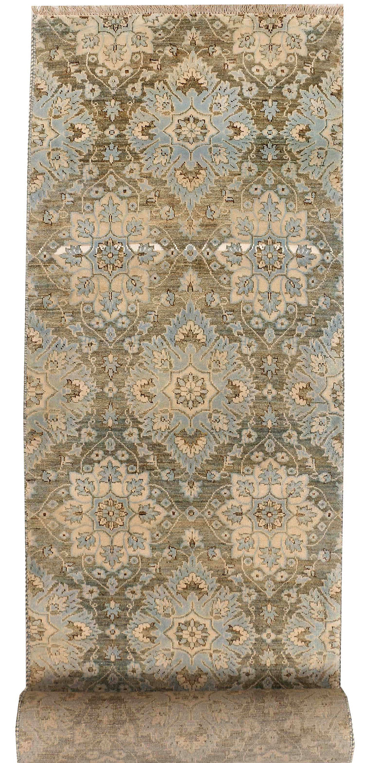 Dark Khaki Gabbeh 2'  5" x 14' " - No. QA13192