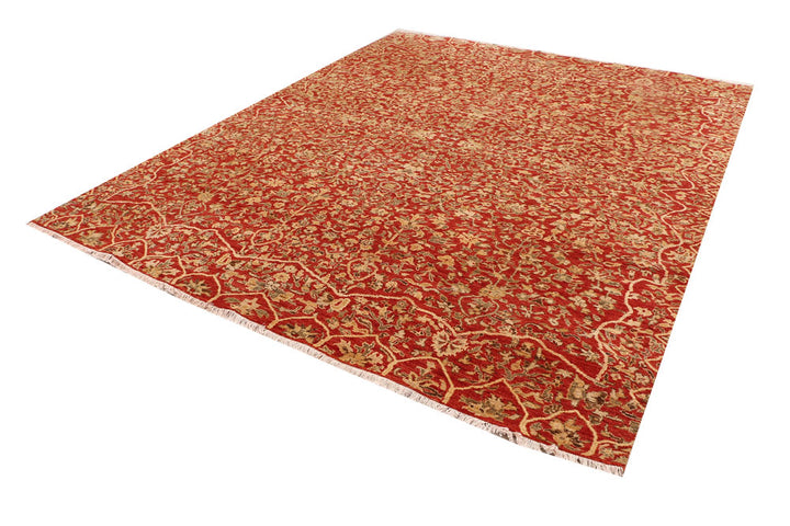 Firebrick Ikat 8' 1 x 9' 7 - No. 52506 - ALRUG Rug Store