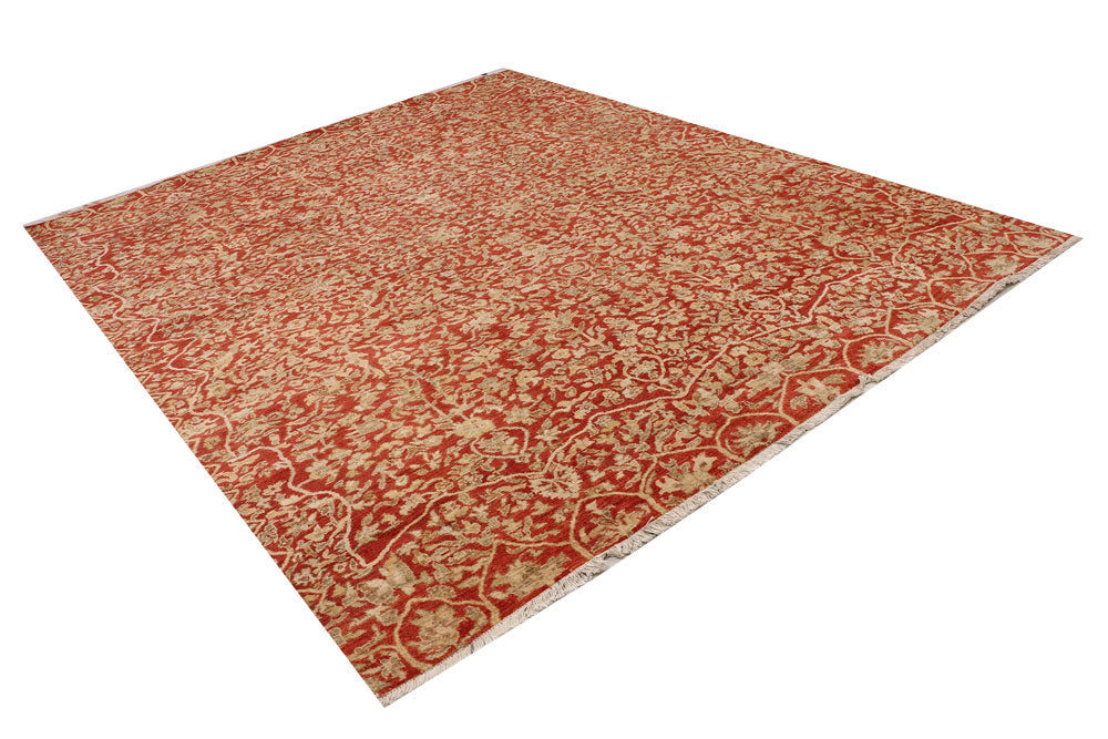Firebrick Ikat 8' 1 x 9' 7 - No. 52506 - ALRUG Rug Store