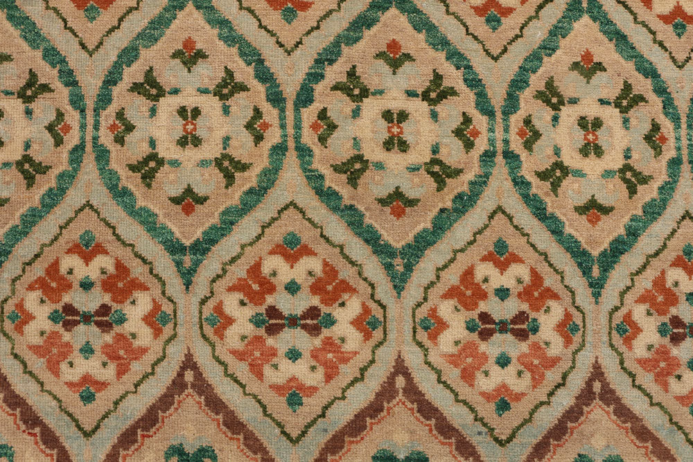 Multi Colored Ikat 7' 10 x 9' 9 - No. 52508 - ALRUG Rug Store