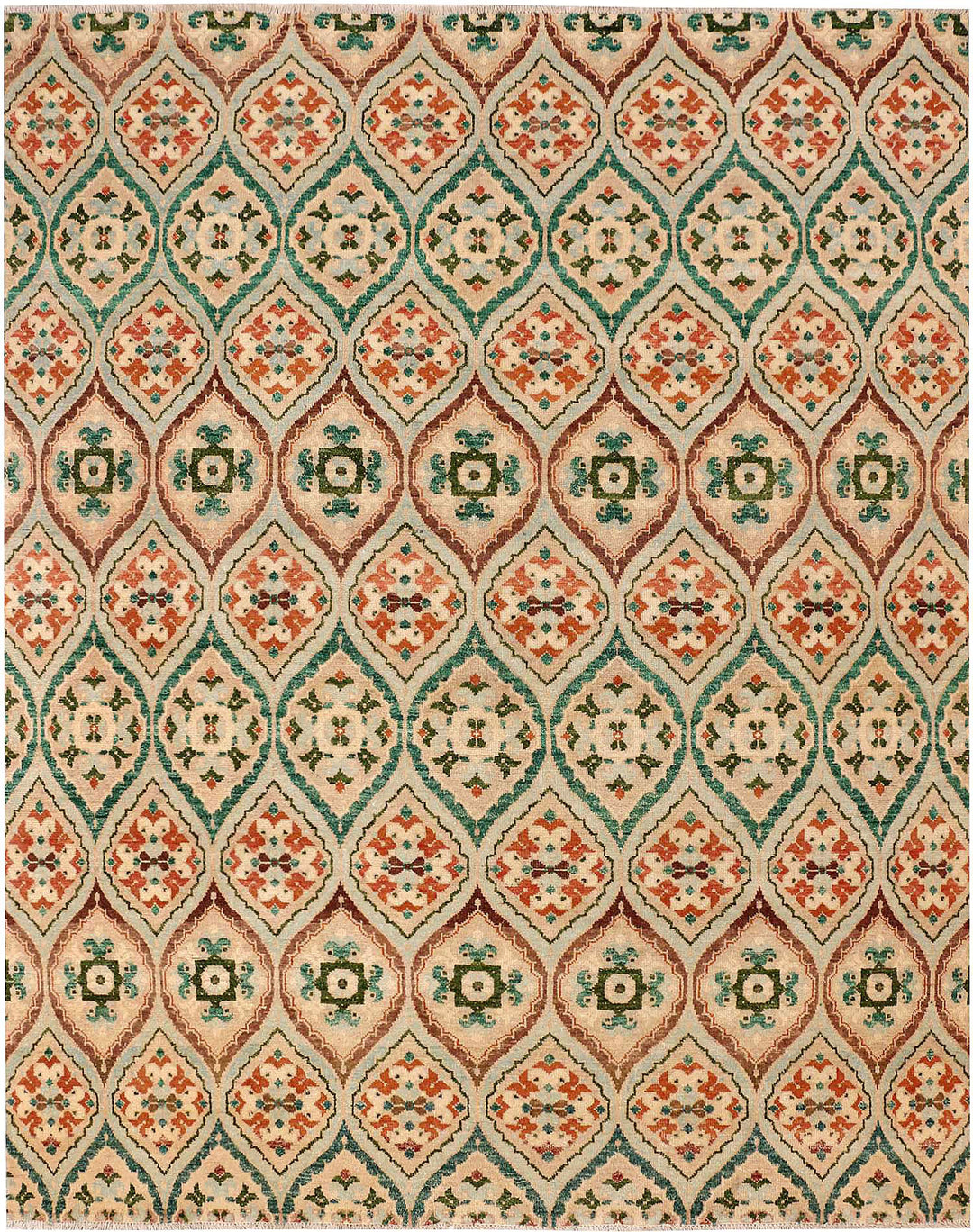 Multi Colored Ikat 7' 10 x 9' 9 - No. 52508 - ALRUG Rug Store