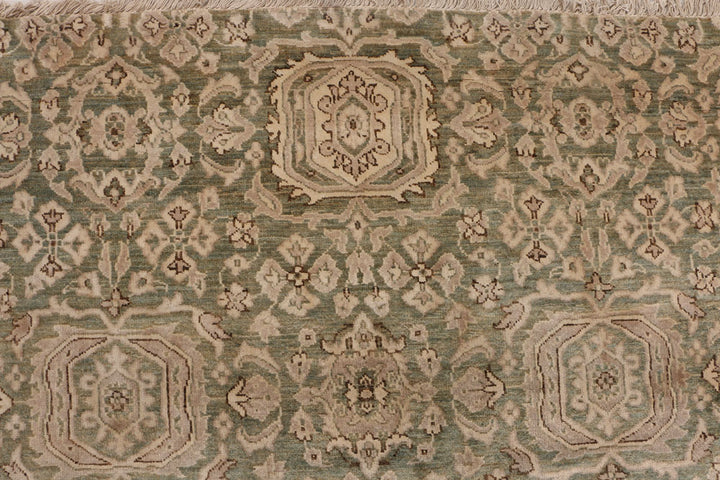 Dark Olive Green Ikat 7' 11 x 9' 9 - No. 52510 - ALRUG Rug Store