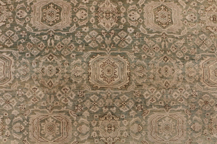 Dark Olive Green Ikat 7' 11 x 9' 9 - No. 52510 - ALRUG Rug Store