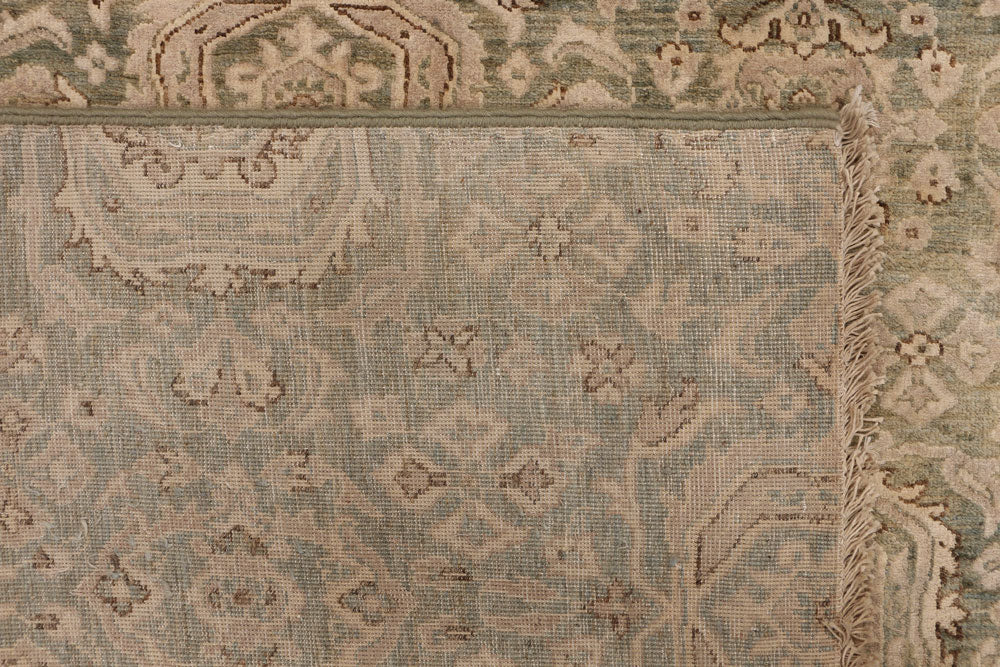 Dark Olive Green Ikat 7' 11 x 9' 9 - No. 52510 - ALRUG Rug Store