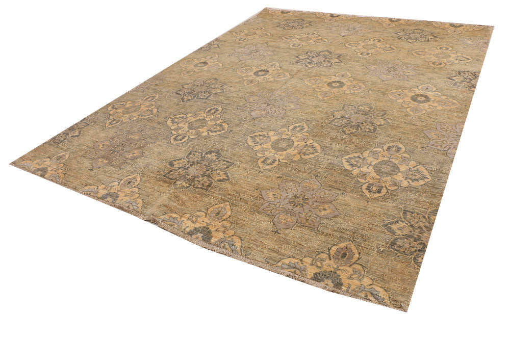 Tan Ikat 8' x 10' 8 - No. 52514 - ALRUG Rug Store