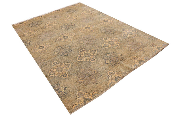 Tan Ikat 8'  x" 10'  8" - No. QA35659