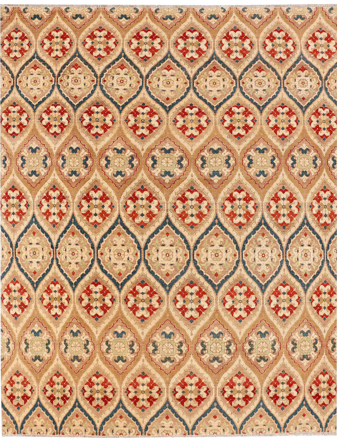 Multi Colored Ikat 7' 10 x 9' 7 - No. 52515 - ALRUG Rug Store