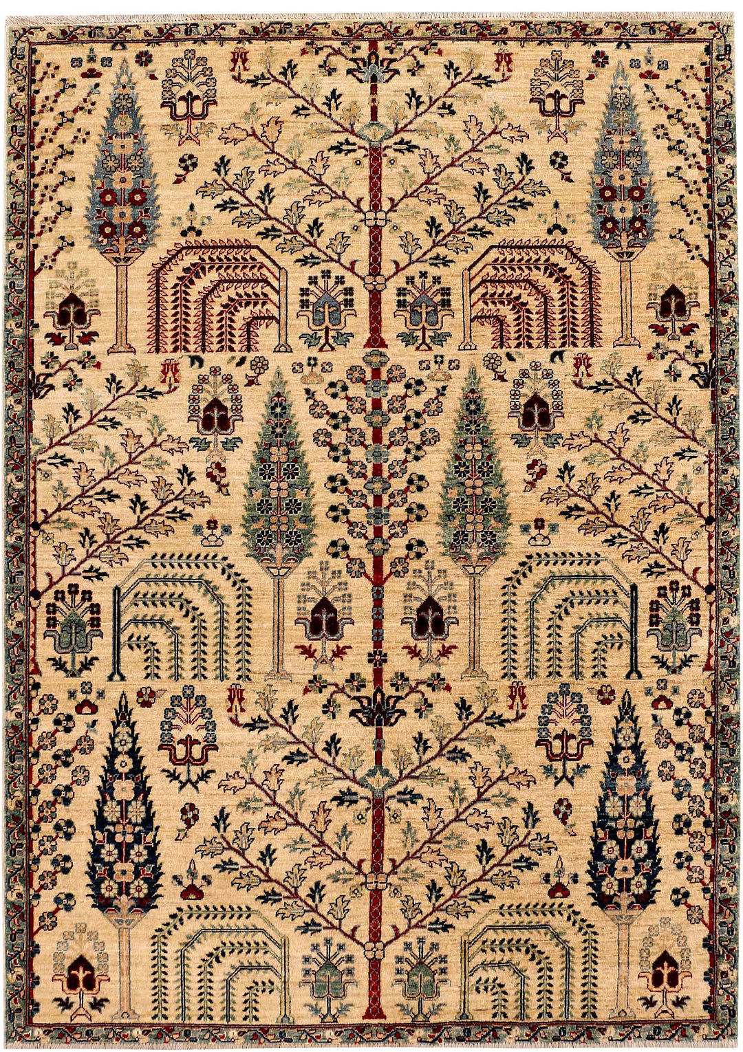 Blanched Almond Gabbeh 5' 7 x 7' 9 - No. 52519 - ALRUG Rug Store