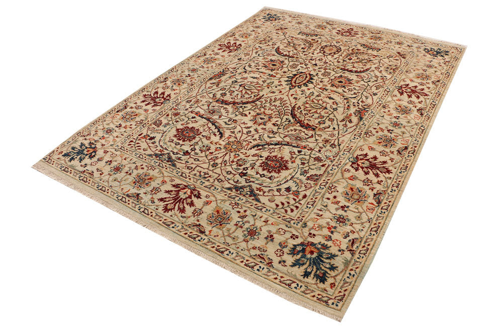 Bisque Ziegler 5' 7 x 7' 10 - No. 52522 - ALRUG Rug Store