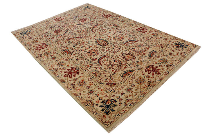 Bisque Ziegler 5' 7 x 7' 10 - No. 52522 - ALRUG Rug Store