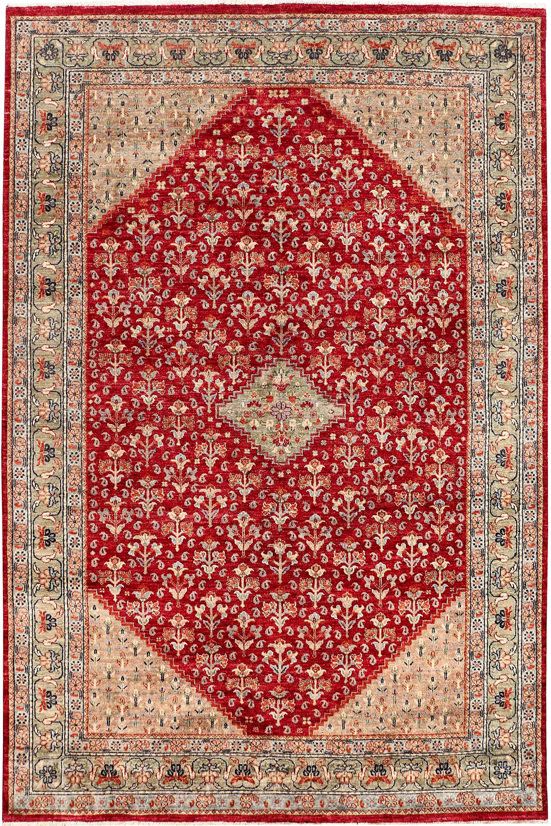 Firebrick Oushak 6' 7 x 9' 11 - No. 52523 - ALRUG Rug Store