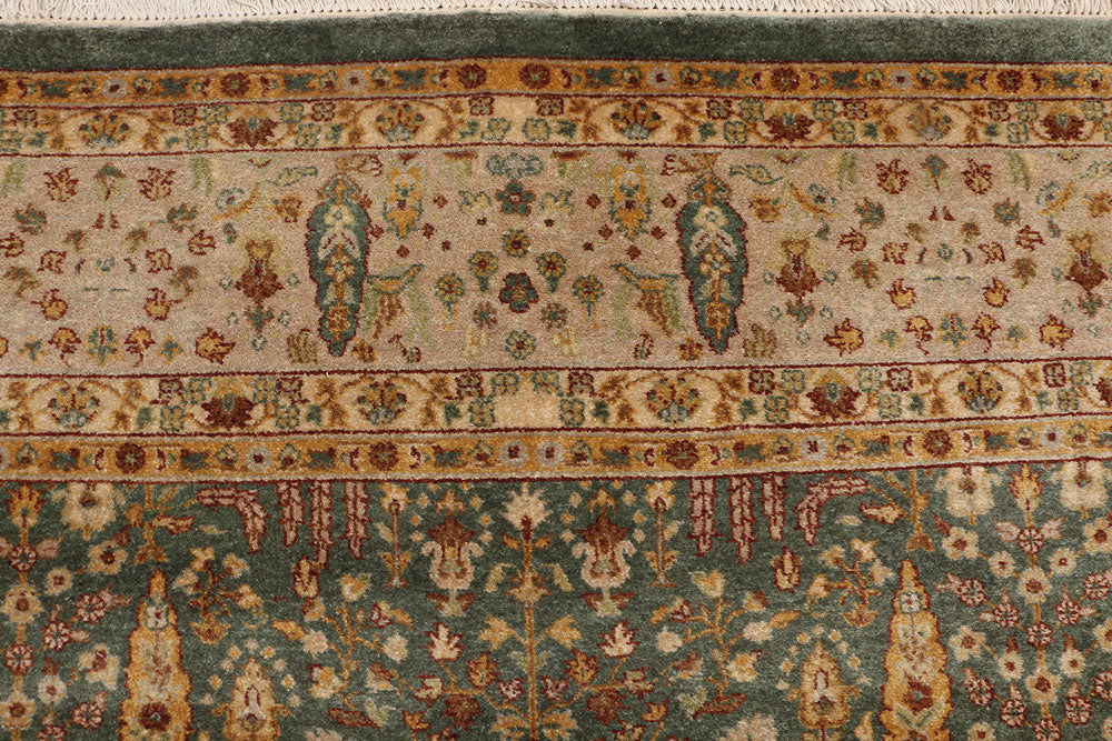 Dark Olive Green Mahal 8' 1 x 9' 11 - No. 52530 - ALRUG Rug Store