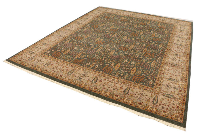 Dark Olive Green Mahal 8' 1 x 9' 11 - No. 52530 - ALRUG Rug Store