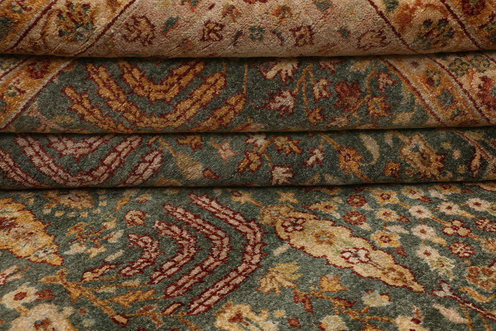 Dark Olive Green Mahal 8' 1 x 9' 11 - No. 52530 - ALRUG Rug Store