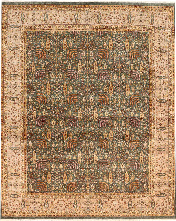 Dark Olive Green Mahal 8' 1 x 9' 11 - No. 52530 - ALRUG Rug Store