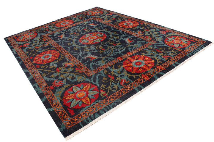 Midnight Blue Gabbeh 8' 1 x 10' 1 - No. 52540 - ALRUG Rug Store