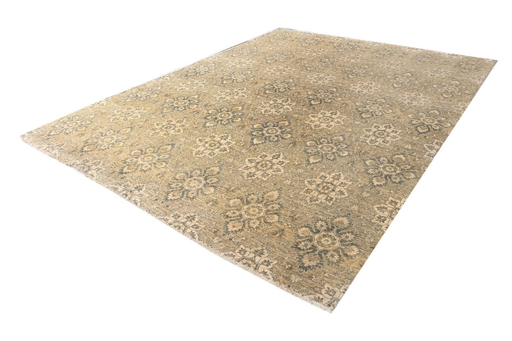 Tan Ikat 8'  10" x 11'  11" - No. QA23329