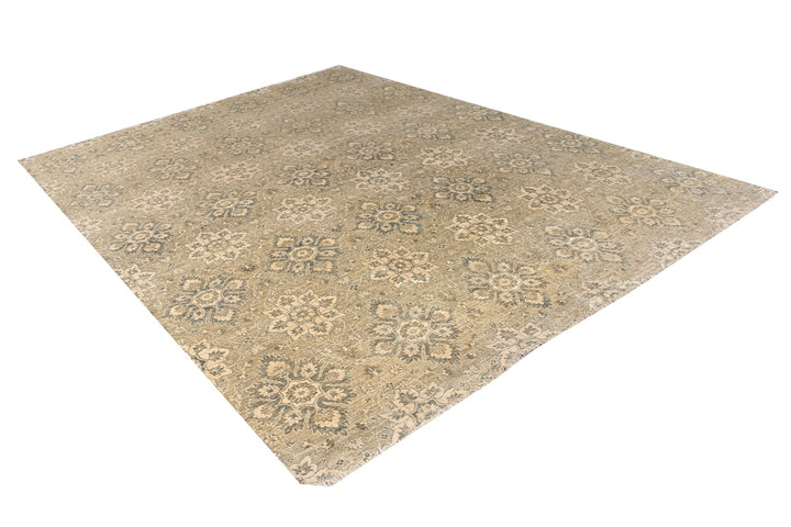 Tan Ikat 8' 10 x 11' 11 - No. 52553 - ALRUG Rug Store