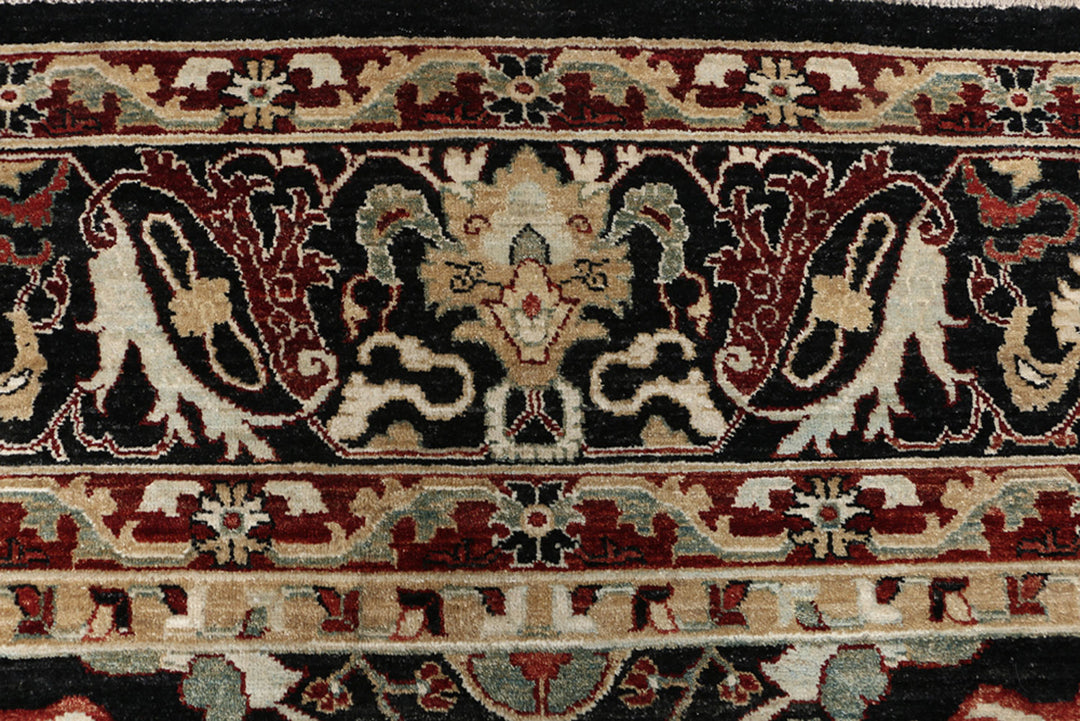 Black Ziegler 9'  1" x 11'  8" - No. QA37225